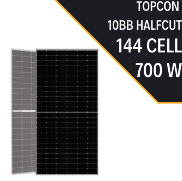 TOPCON BIFACIAL 700W 10BB HALF CUT GÜNEŞ PANELİ