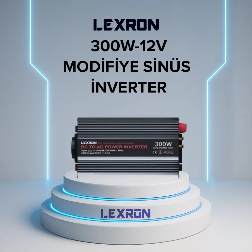 Lexron 300W 12V Modifiye Sinüs İnverter IMS300L